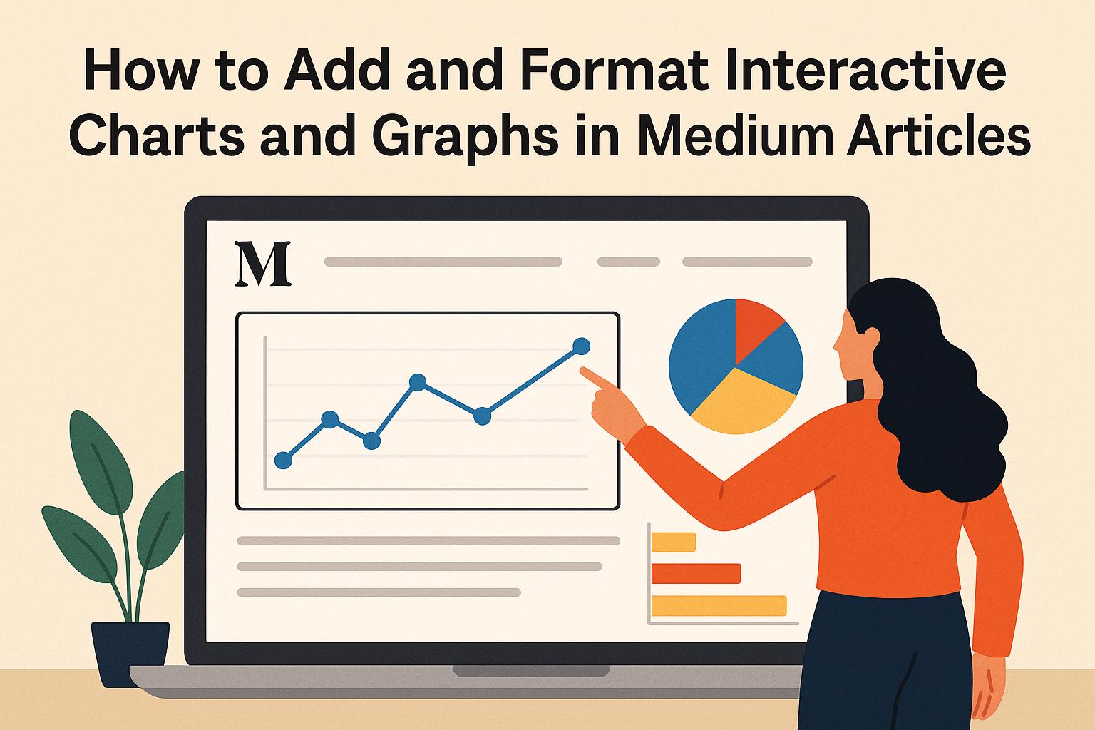 How to Add and Format Interactive Charts and Graphs in Medium Articles